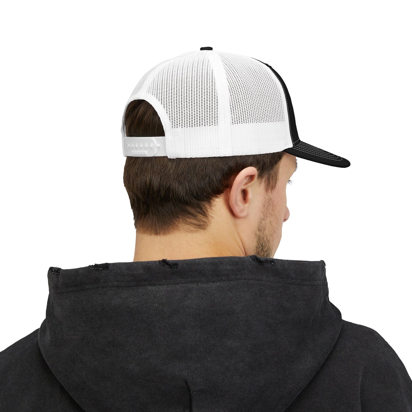 Boats & Hoes Embroidered Trucker Cap — Retro Beach Party Snapback