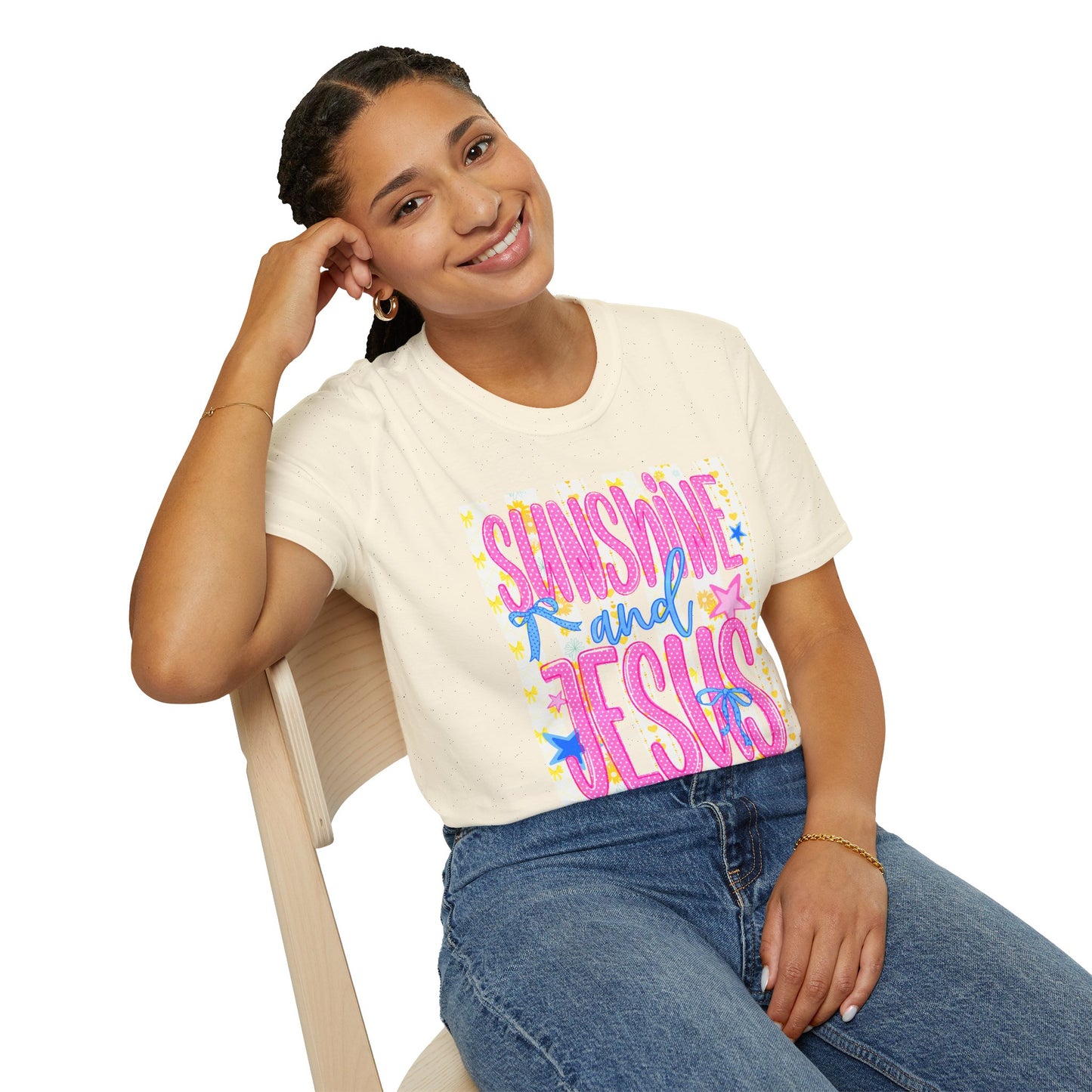 Sunshine and Jesus T-Shirt — Bright Christian Faith Tee