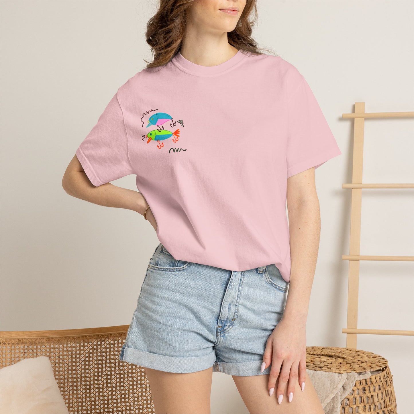 Goin' Fishin' In The Dark T-Shirt — Colorful Fishing Quote Tee