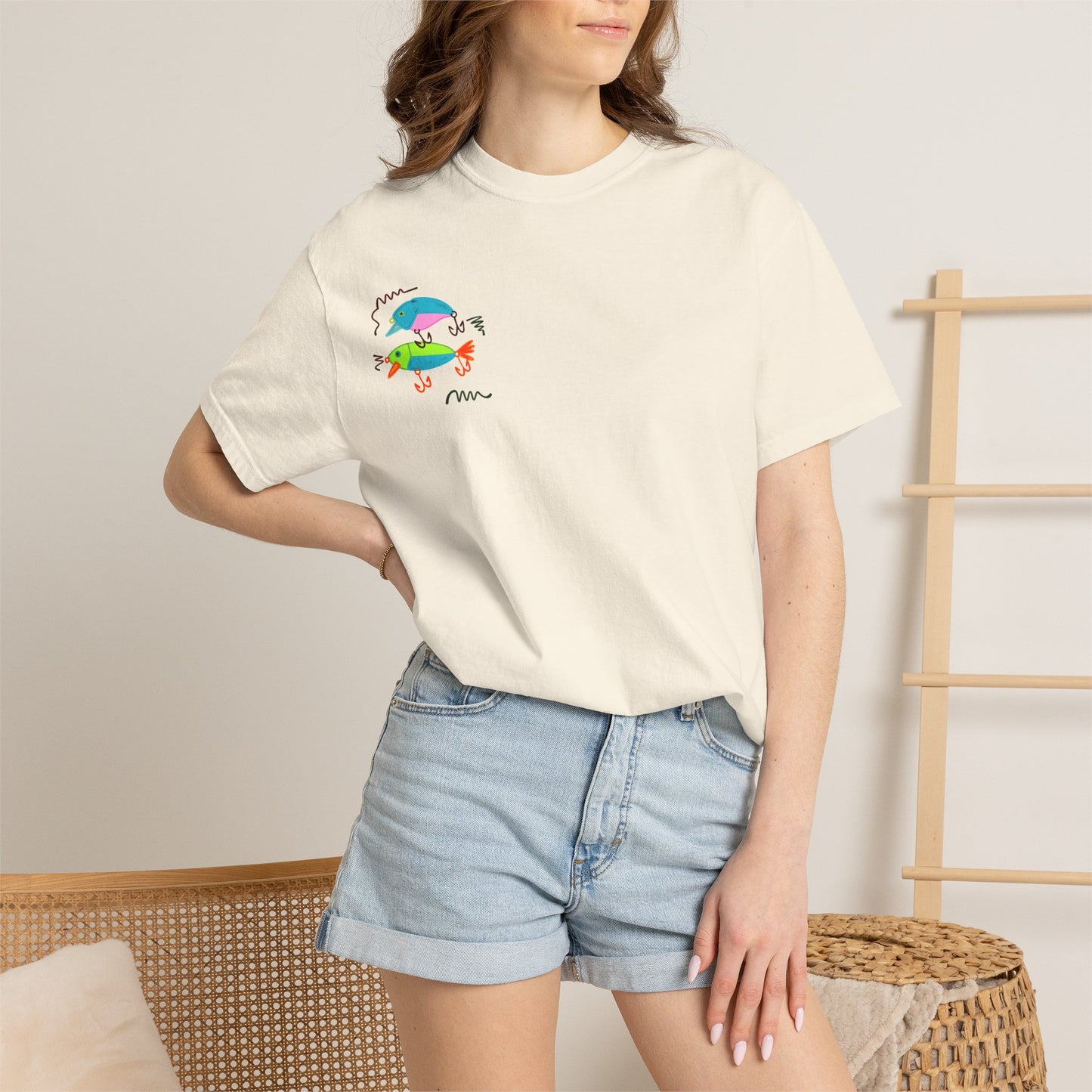 Goin' Fishin' In The Dark T-Shirt — Colorful Fishing Quote Tee