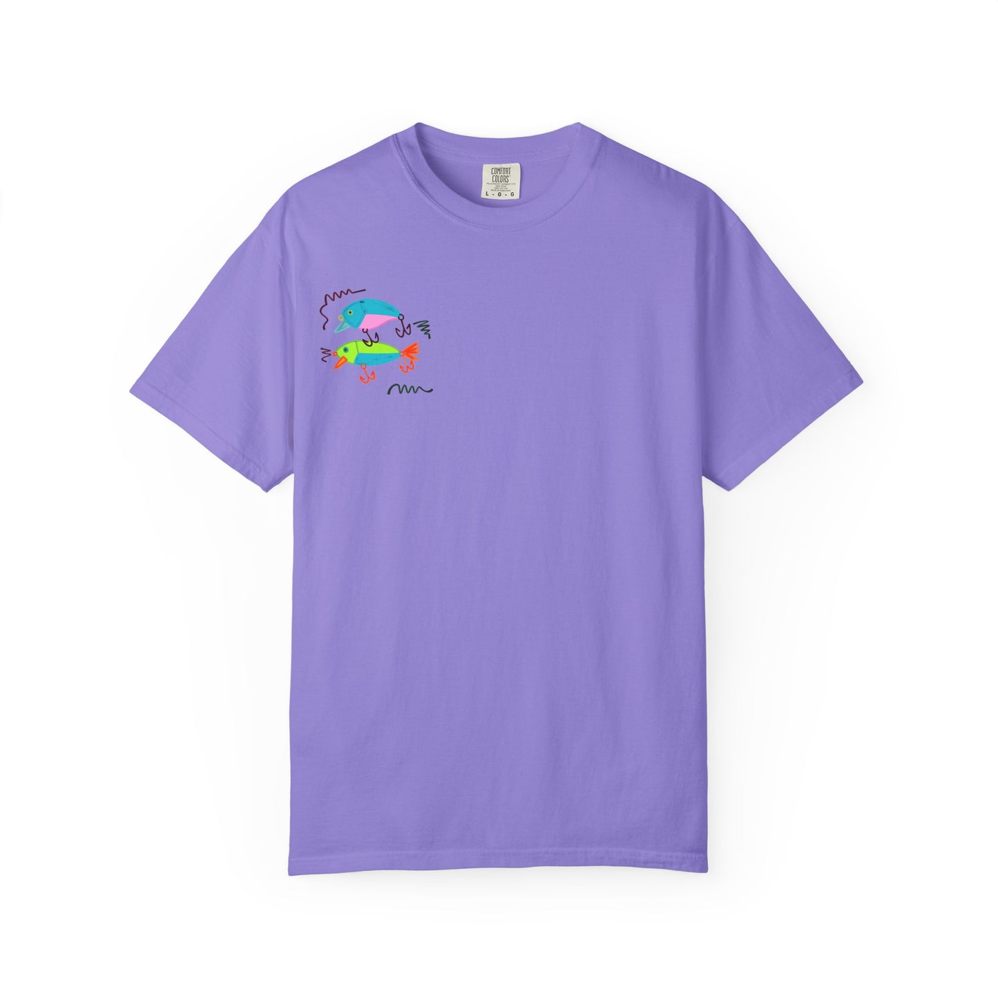 Goin' Fishin' In The Dark T-Shirt — Colorful Fishing Quote Tee