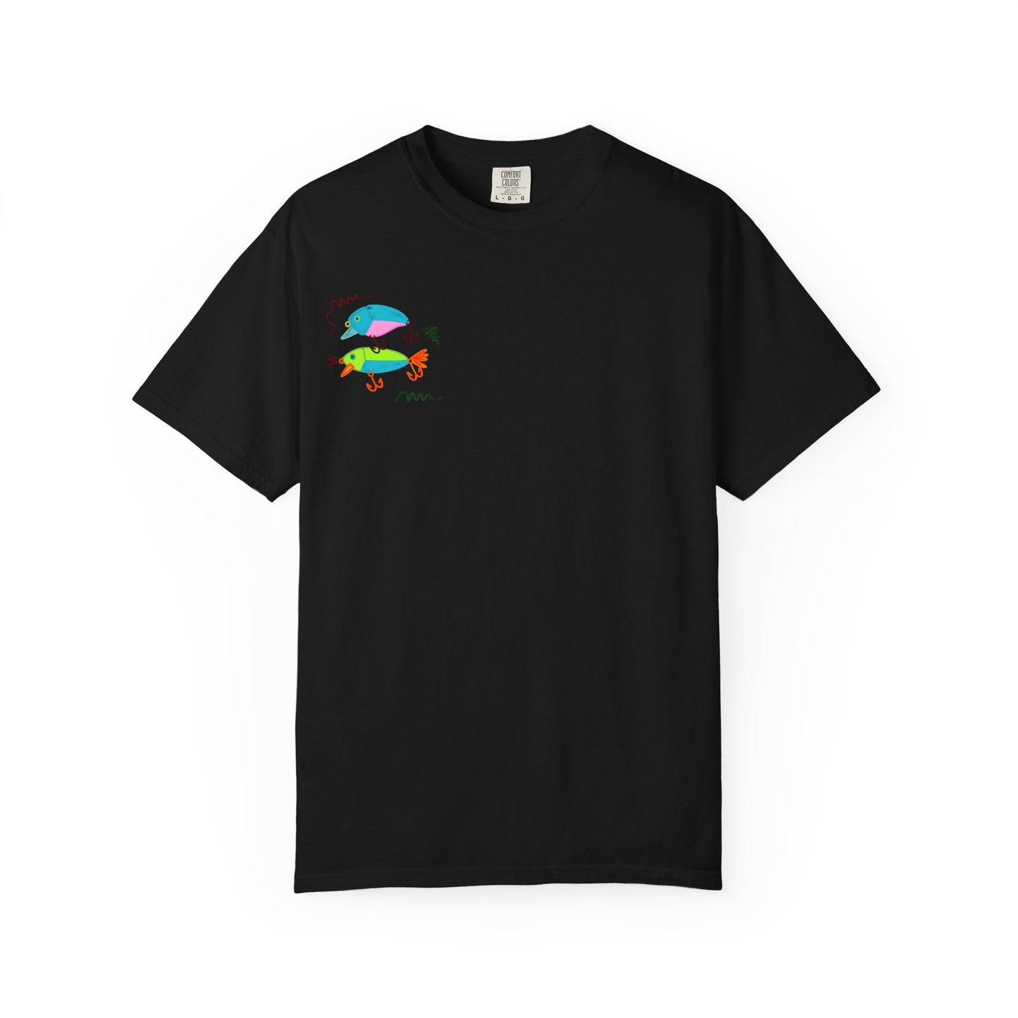 Goin' Fishin' In The Dark T-Shirt — Colorful Fishing Quote Tee