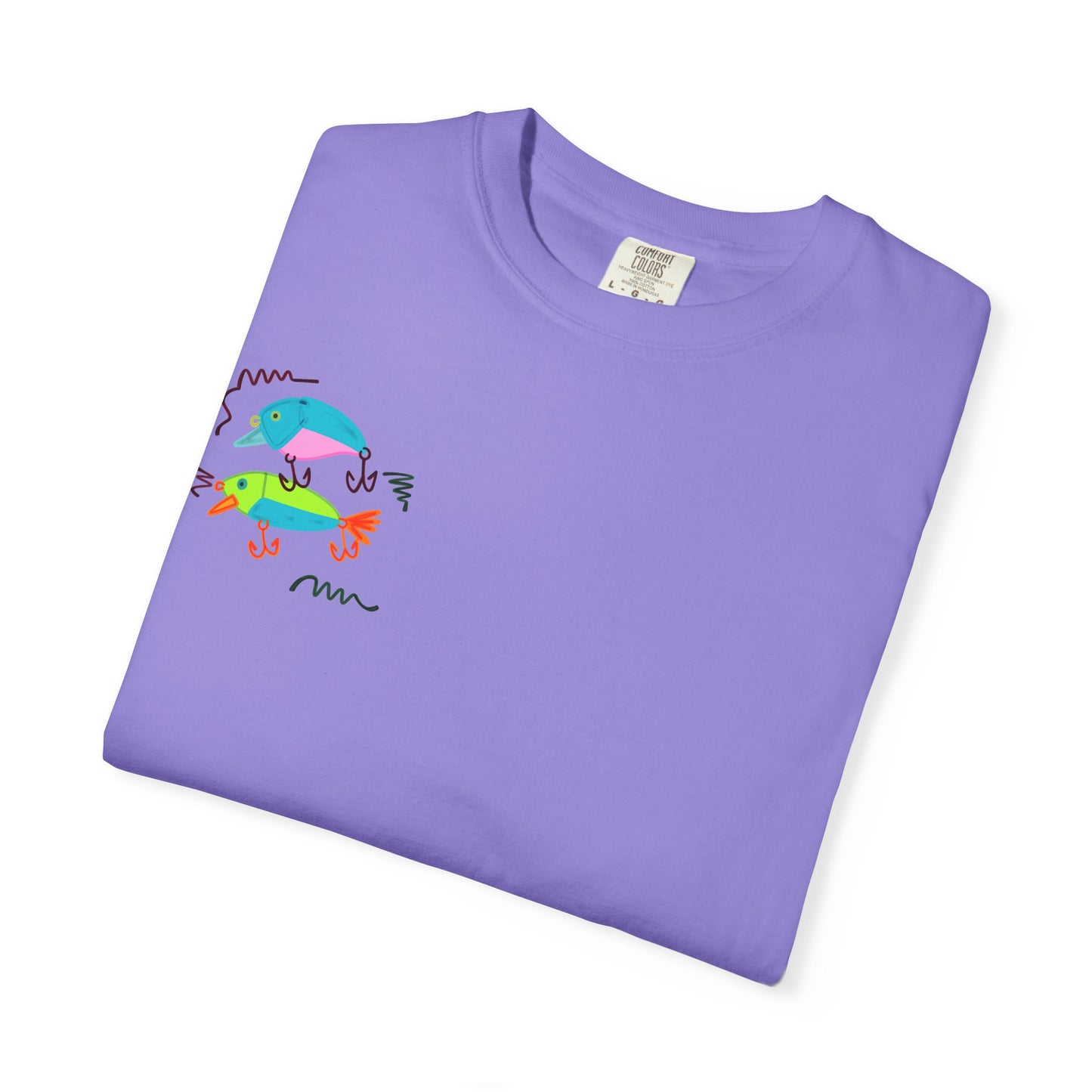 Goin' Fishin' In The Dark T-Shirt — Colorful Fishing Quote Tee