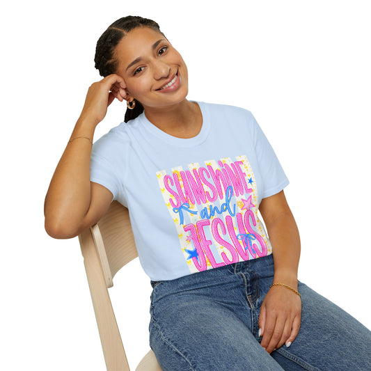 Sunshine and Jesus T-Shirt — Bright Christian Faith Tee