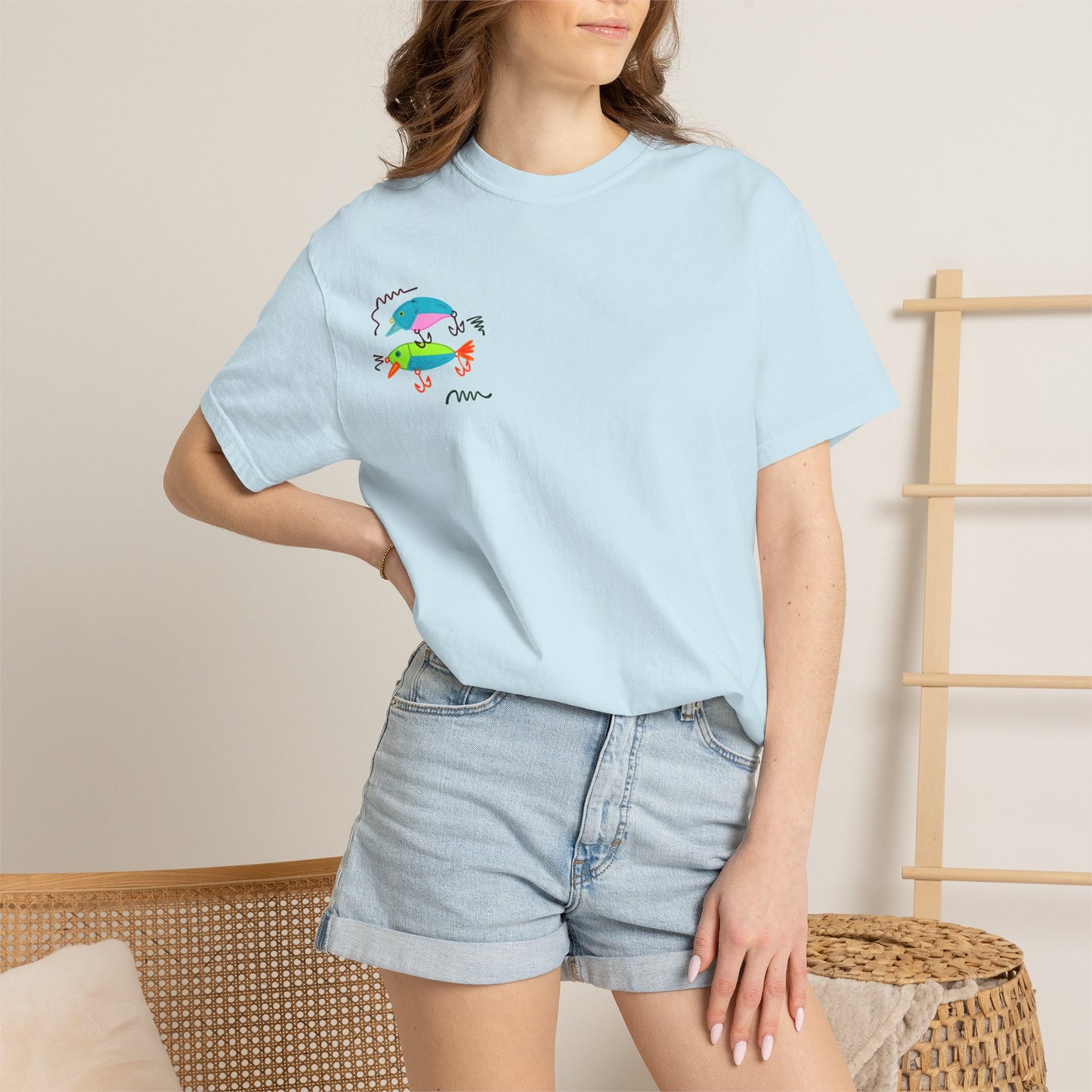 Goin' Fishin' In The Dark T-Shirt — Colorful Fishing Quote Tee
