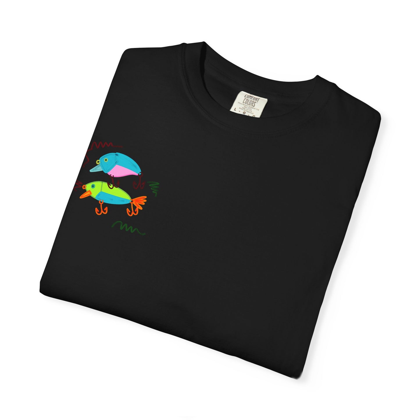 Goin' Fishin' In The Dark T-Shirt — Colorful Fishing Quote Tee