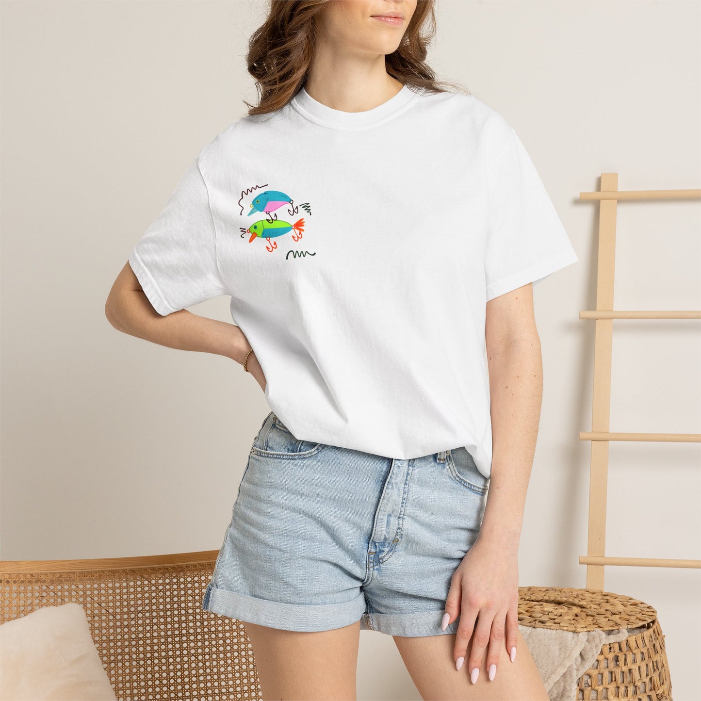 Goin' Fishin' In The Dark T-Shirt — Colorful Fishing Quote Tee